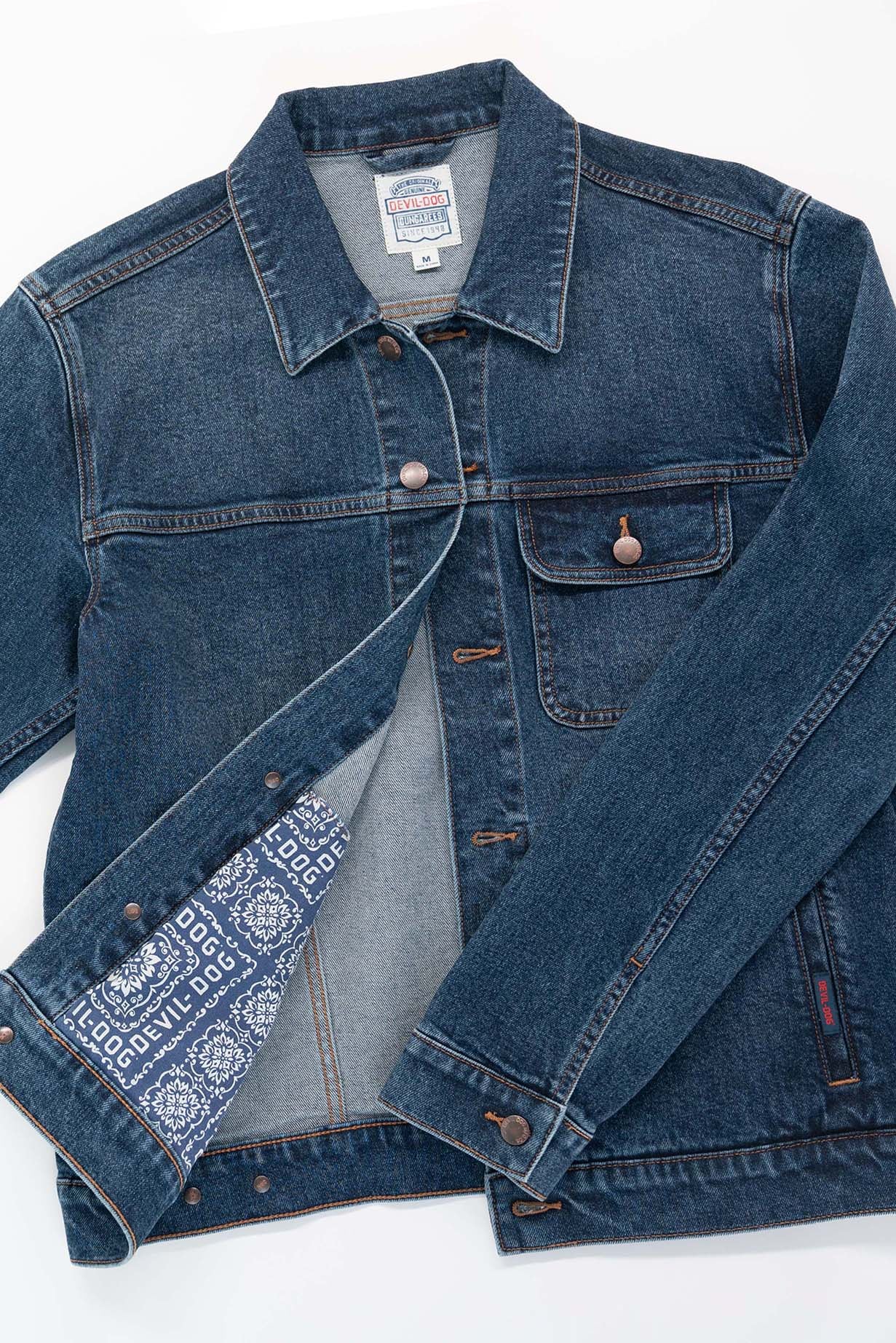 Fashion Denim Trucker Jacket - Thunderhead - Image 6